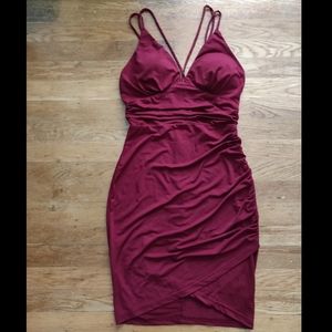 Red Double Strap Dress